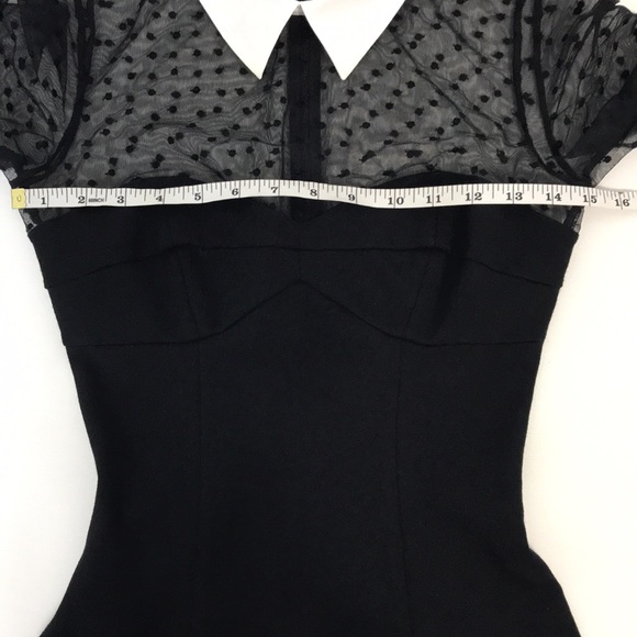 FLEUR DU MAL Dotted Tulle collared bodysuit - Picture 12 of 16